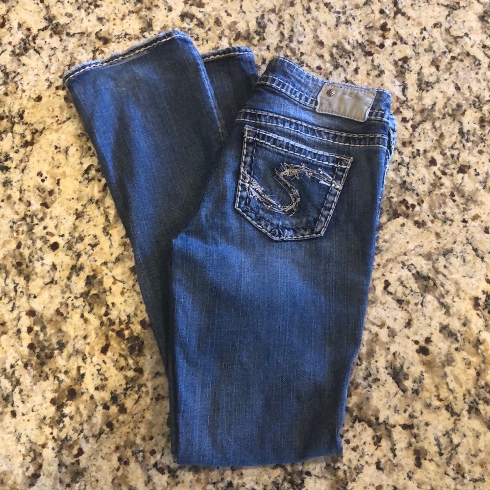 Silver brand boot cut jeans!